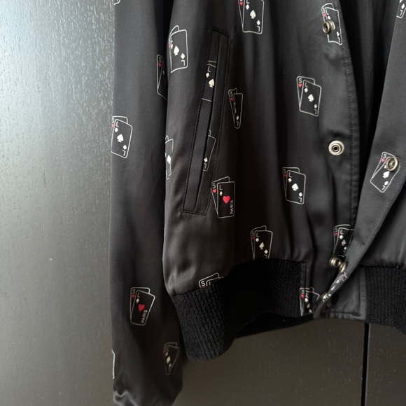 Saint Laurent Satin Bomber Jacket - Picture 3 of 5